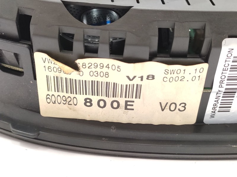 Recambio de cuadro instrumentos para volkswagen polo iv (9n_, 9a_) 1.9 sdi referencia OEM IAM  6Q0920800EX 