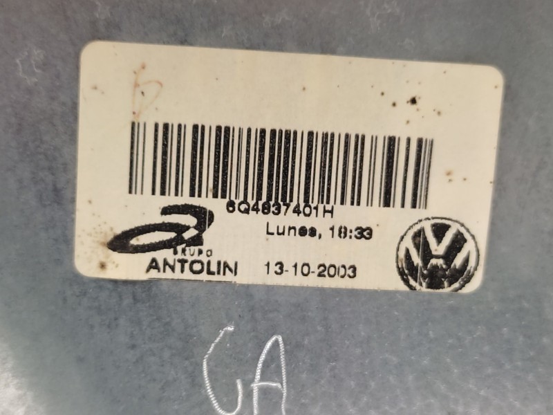 Recambio de elevalunas delantero izquierdo para volkswagen polo iv (9n_, 9a_) 1.9 sdi referencia OEM IAM  6Q4837461J 