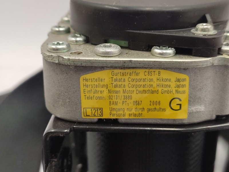 Recambio de cinturon seguridad delantero izquierdo para nissan patrol gr v wagon (y61) 3.0 dti referencia OEM IAM   
