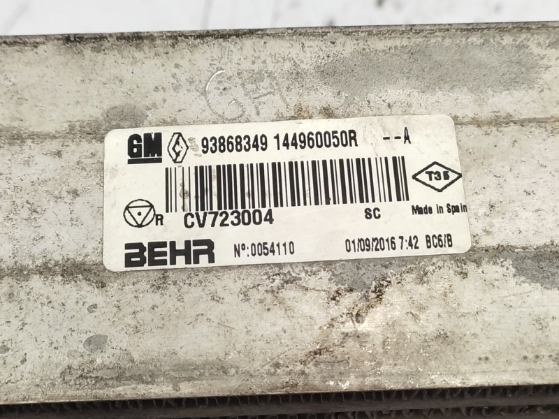 Recambio de intercooler para renault trafic iii furgoneta (fg_) 1.6 dci 145 (fgmg) referencia OEM IAM   