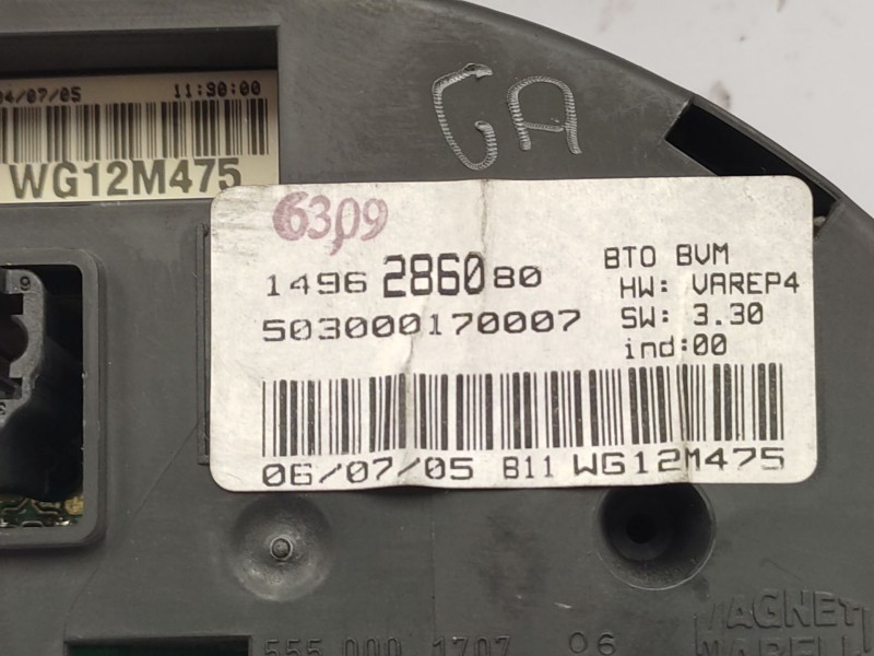 Recambio de cuadro instrumentos para citroën c8 (ea_, eb_) 2.0 hdi referencia OEM IAM  610583 