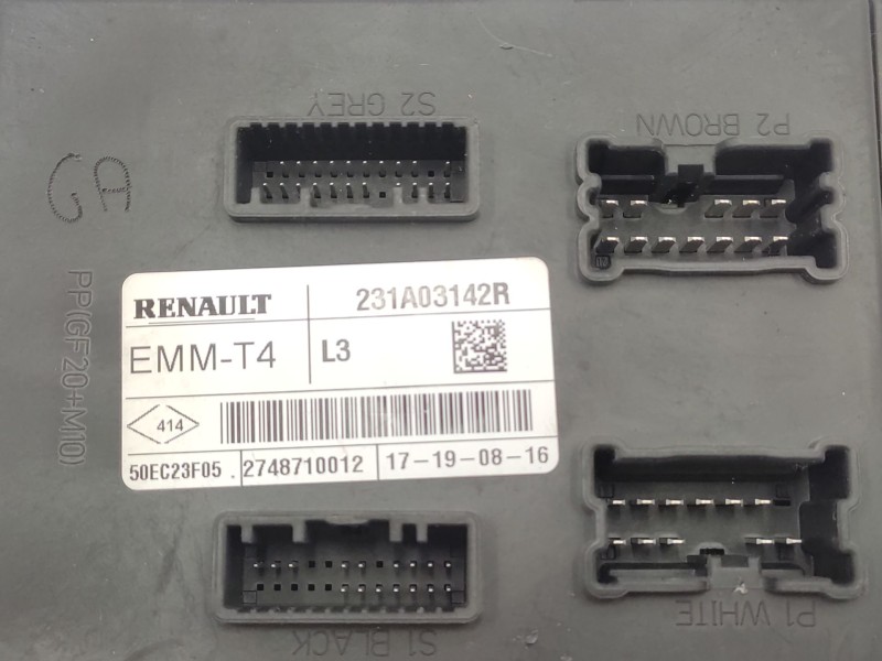 Recambio de modulo electronico para renault trafic iii furgoneta (fg_) 1.6 dci 145 (fgmg) referencia OEM IAM   