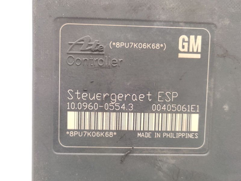 Recambio de abs para opel astra h (a04) 1.8 (l48) referencia OEM IAM  93191515 
