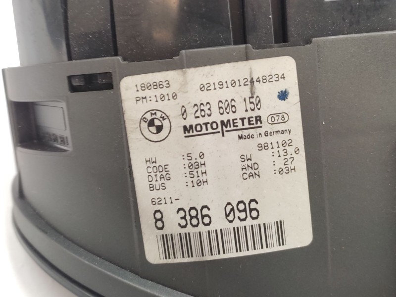 Recambio de cuadro instrumentos para bmw 3 (e46) 320 d referencia OEM IAM  62116985645 