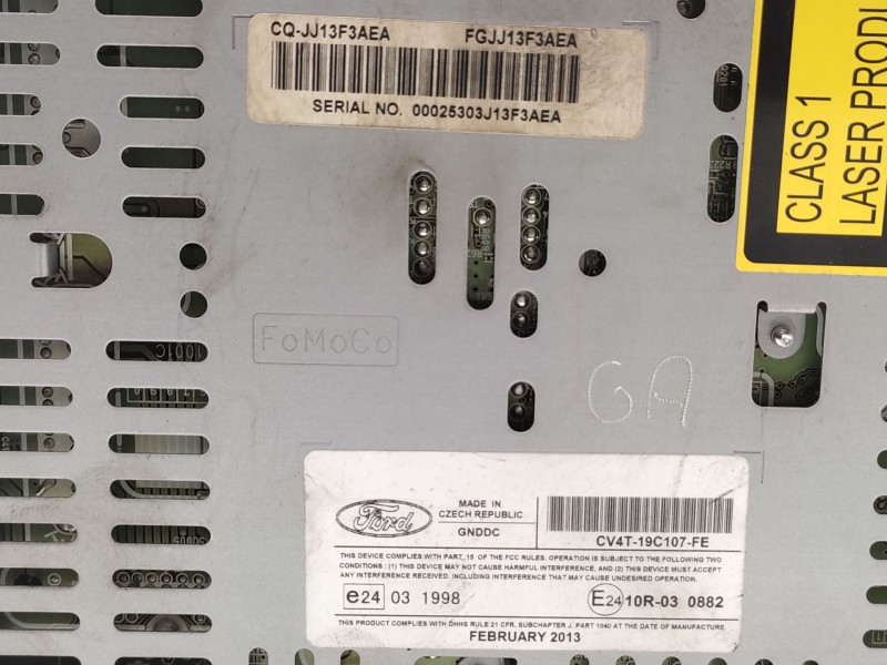 Recambio de sistema audio / radio cd para ford kuga (cbs) titanium referencia OEM IAM CV4T18K811SA 1832251 