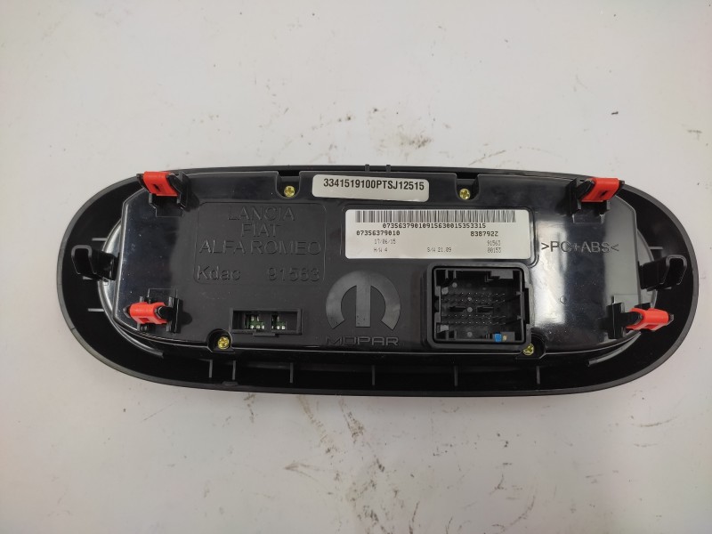 Mando Calefaccion / Aire Acondicionado 735637901 07356379010  - Fiat 500 X (334) City Cross 7
