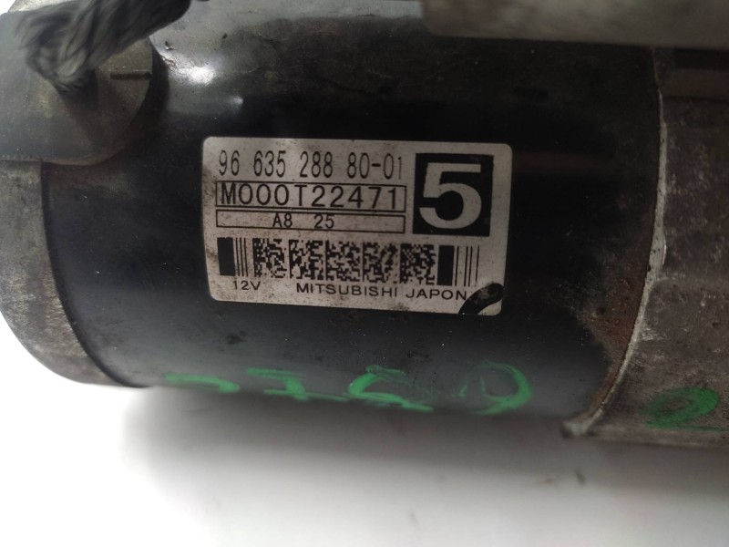 Motor Arranque 9663528880 M000t22471 5802z8 - Peugeot 207 Xs Pack 7