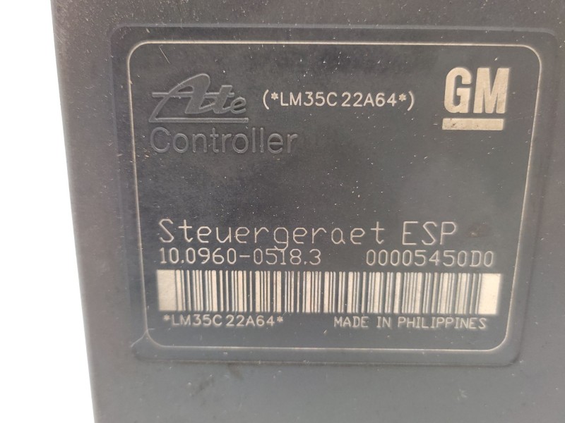 Abs 13157578 93182332 10020601284 - Opel Astra H Gtc (a04) 1.8 (l08) 7