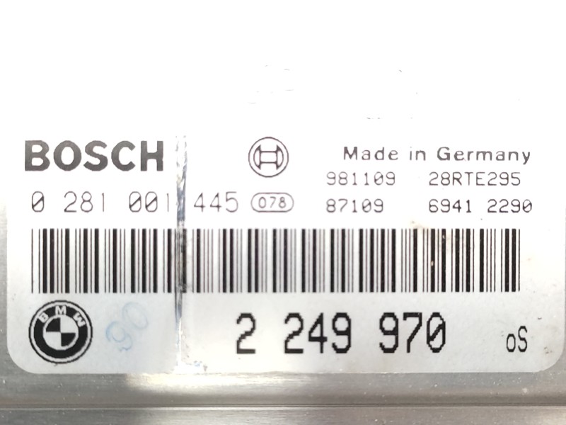 Centralita Motor Uce 2249970 0281001445  - Bmw Serie 3 Berlina (e46) 320d 3