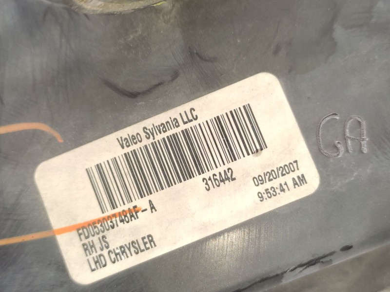 Faro Derecho 5303748ad  - Chrysler Sebring (js) 2.0 Crd 4