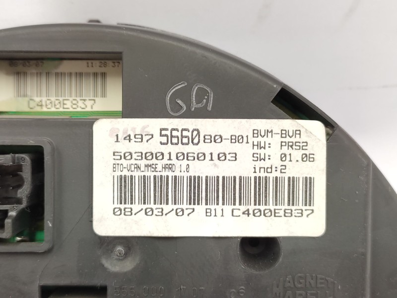 Cuadro Instrumentos 1497566080 6105xp  - Citroën C8 (ea_, Eb_) 2.0 Hdi 5
