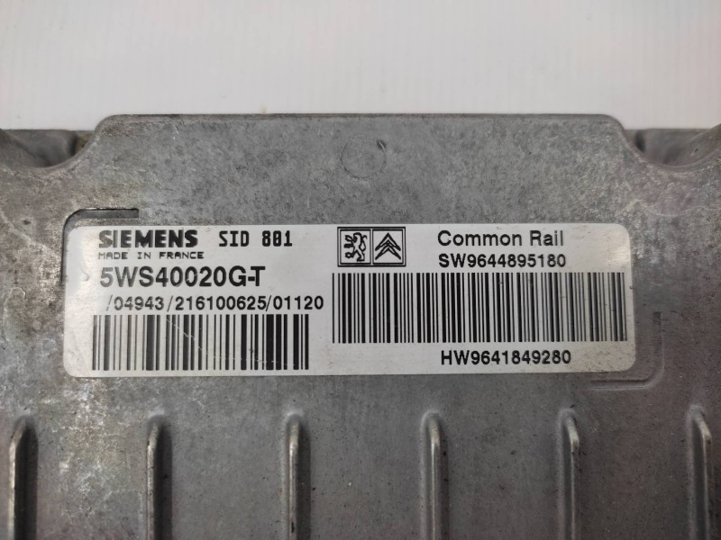 Centralita Motor Uce 9644895180 5ws40020gt - Peugeot 307 (s1) Xt 4
