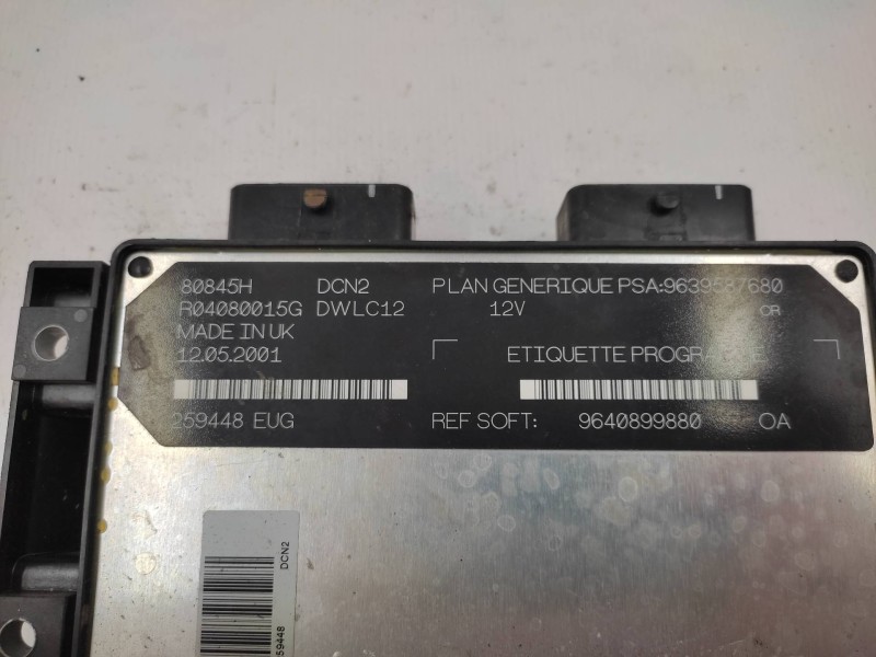 Centralita Motor Uce 9640899880 R04080015g - Peugeot 206 Berlina Xr 4