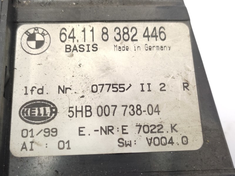 Mando Climatizador 64118382446 5hb00773804 64116956320 - Bmw Serie 3 Berlina (e46) 320d 6