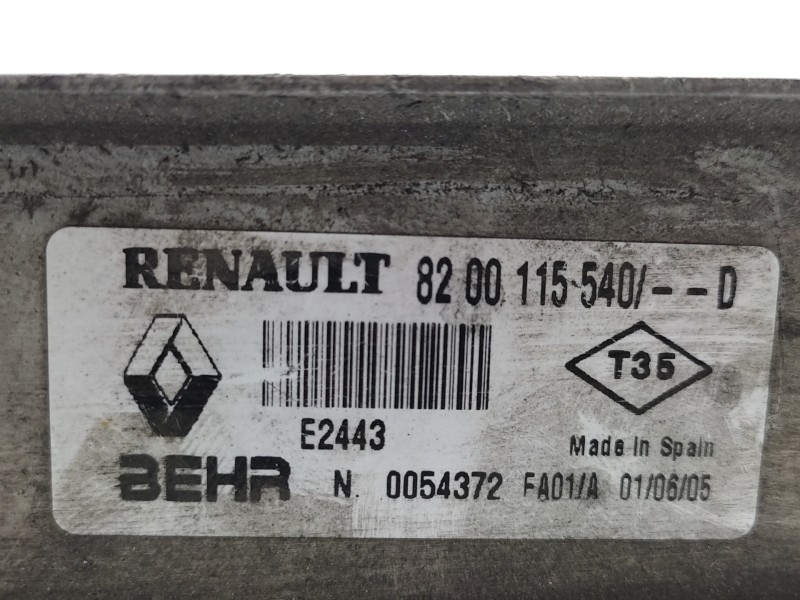 Intercooler 8200115540  - Renault Scenic Ii Grand Emotion 5