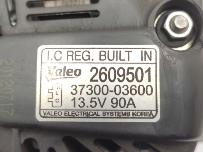 Alternador 3730003600 2609501 - Hyundai I20 1.2 16v Cat 7