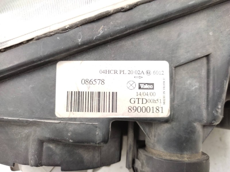 Faro Izquierdo 7701686824 086578 89000181 Valeo - Renault Safrane (b54) 2.0 16v 2