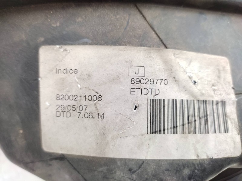 Faro Derecho 8200211006 89029770  - Dacia Logan 1.2 16v Cat 6