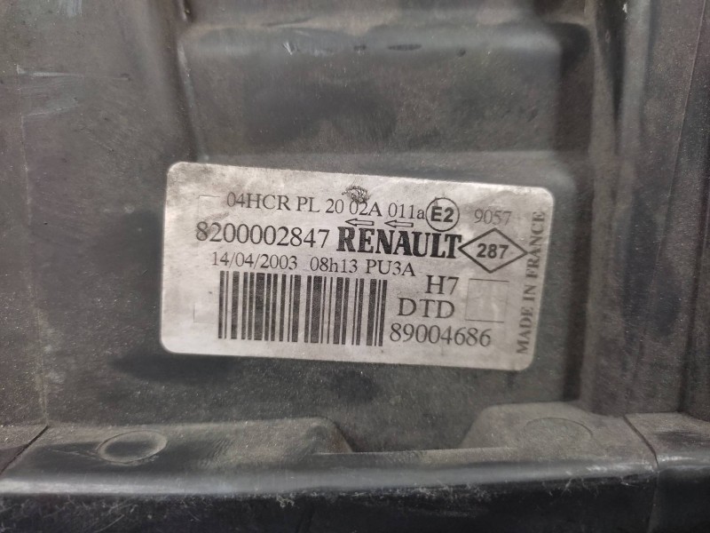 Faro Derecho 8200002847 89004686  - Renault Laguna Ii (bg0) 1.6 4