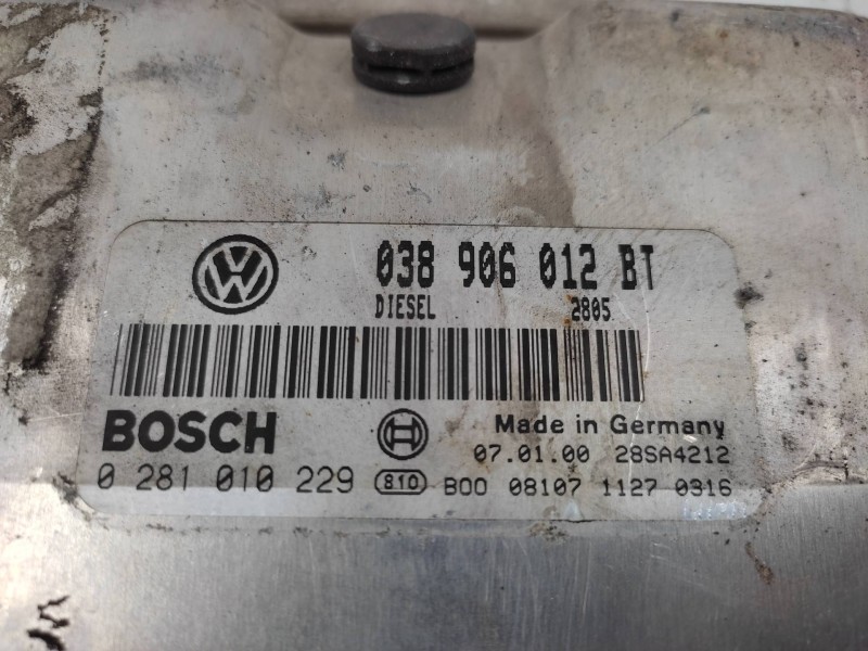 Centralita Motor Uce 038906012bt 0281010229 - Seat Leon (1m1) 1.9 Tdi 2
