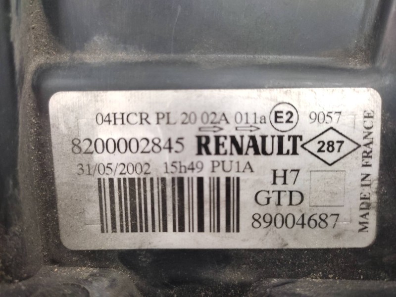 Faro Izquierdo 8200002845 89004687  - Renault Laguna Ii (bg0) 1.6 4