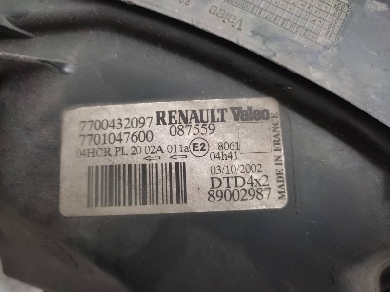 Faro Derecho 7700432097 7701047600  - Renault Scenic (ja..) 1.4 16v 6