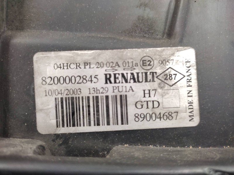 Faro Izquierdo 8200002845 89004687 Valeo - Renault Laguna Ii (bg0) 1.6 2