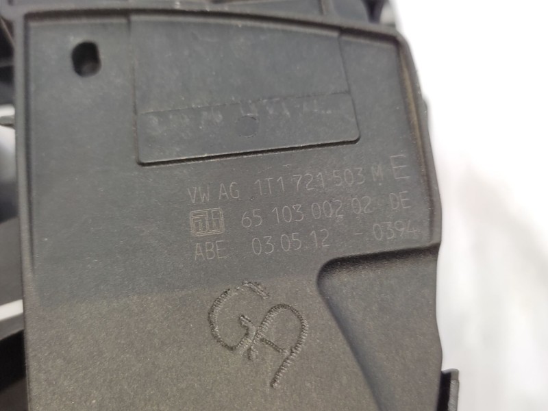 Pedal Acelerador 1t1721503m 1t1721503j  - Volkswagen Touran (1t3) 2.0 Tdi 4