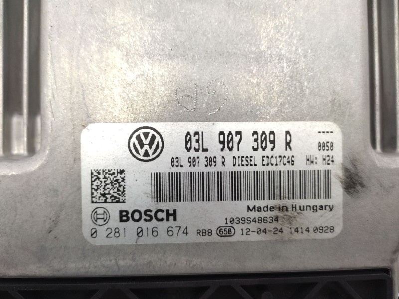 Centralita Motor Uce 03l907309r 0281016674 - Volkswagen Touran (1t3) 2.0 Tdi 4