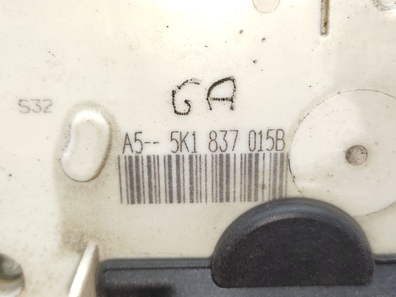 Cerradura Puerta Delantera Izquierda 5k1831015b  - Volkswagen Golf Vi (5k1) 1.6 Tdi 5