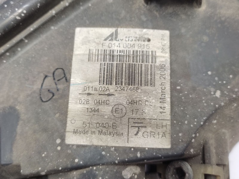 Faro Izquierdo Grya510l0  - Mazda 6 Sedán (gg) 2.0 Di (gg14) 4