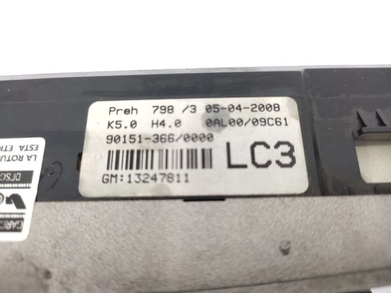 Mando Climatizador 13247811  - Opel Astra H Ber. 1.7 16v Cdti 3