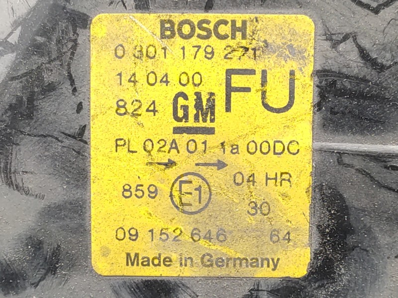 Faro Izquierdo 09152646 0301179271 9193243 - Opel Vectra B Berlina Cd 4