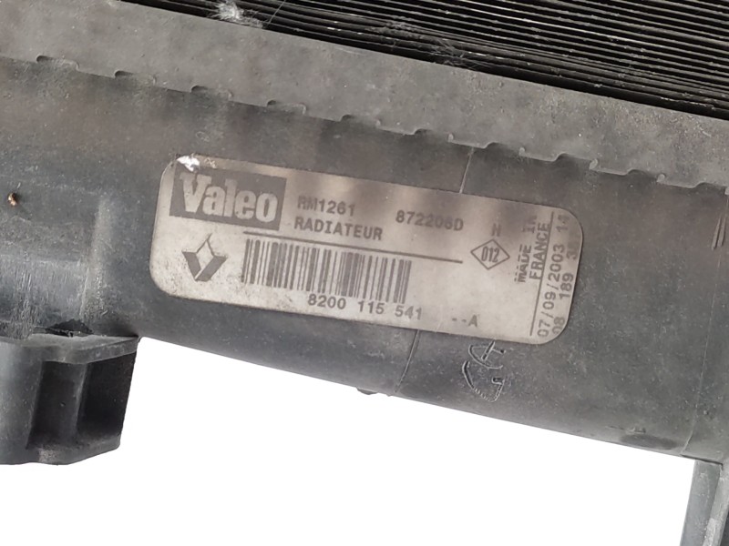 Radiador Agua 8200115541 872206d  - Renault Scenic Ii 1.6 16v 3