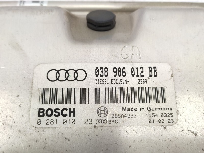 Centralita Motor Uce 038906012bb 0281010123 - Audi A3 (8l1) 1.9 Tdi 3