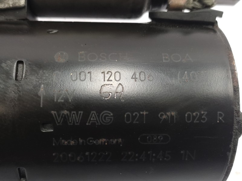 Motor Arranque 02t911023r 001120406  - Volkswagen Golf V Berlina (1k1) Highline 6