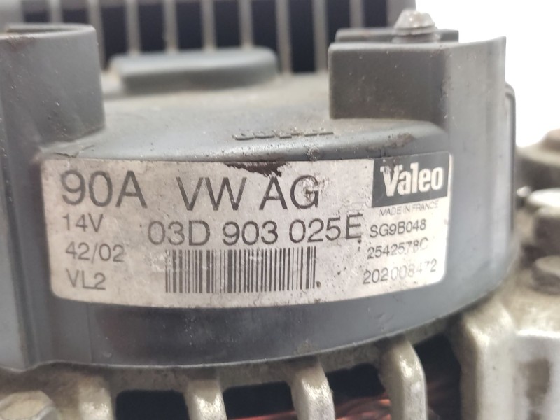 Alternador 03d903025jx  - Volkswagen Polo Iv (9n_, 9a_) 1.2 12v 7