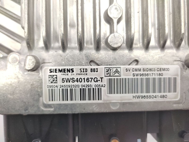 Centralita Motor Uce 9655041480 9656171180 5ws40167g - Peugeot 407 (6d_) 2.0 (6drfnb, 6drfne) 3