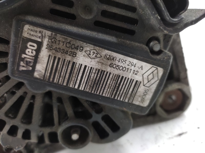 Alternador 8200495294 Tg11c049  - Renault Scenic Ii 1.9 Dci Diesel 4