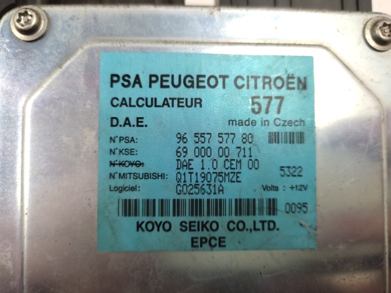 Centralita Asd 9655757780  - Citroën C3 1.1 8
