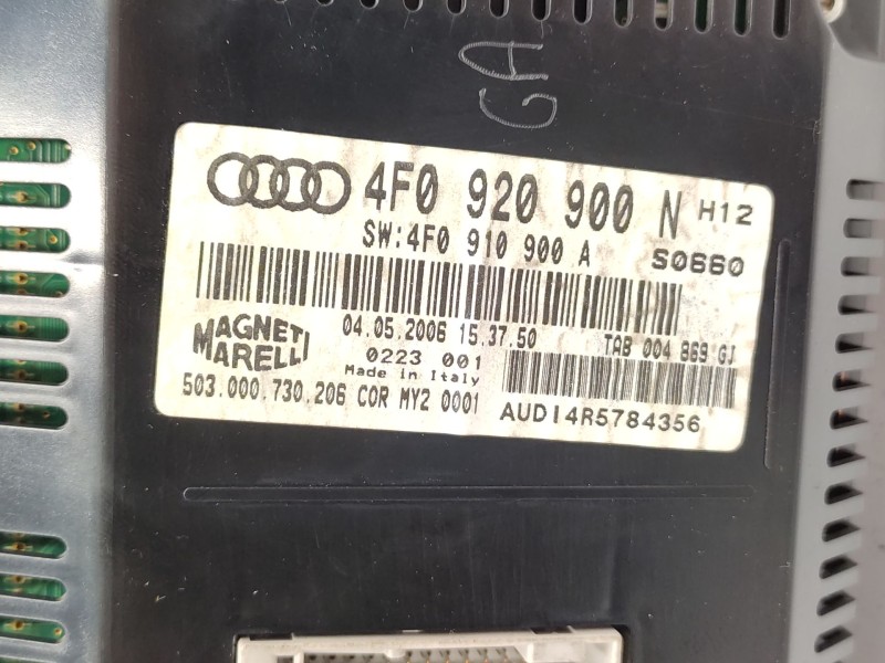 Cuadro Instrumentos 4f0920900n 4f0920901g  - Audi A6 C6 (4f2) 2.7 Tdi 6