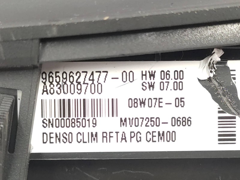 Mando Climatizador 9659627477 A83009700  - Citroën C4 Grand Picasso Feel 4