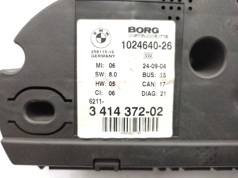 Cuadro Instrumentos 62103451581 341437202 102464026  - Bmw X3 (e83) 3.0d 3