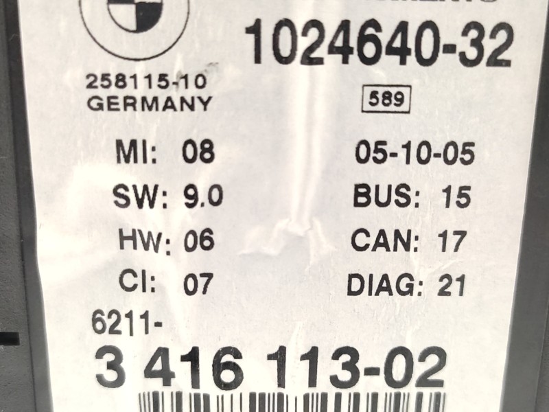 Cuadro Instrumentos 341611302 102464032 62103451581 - Bmw X3 (e83) 2.0d 5