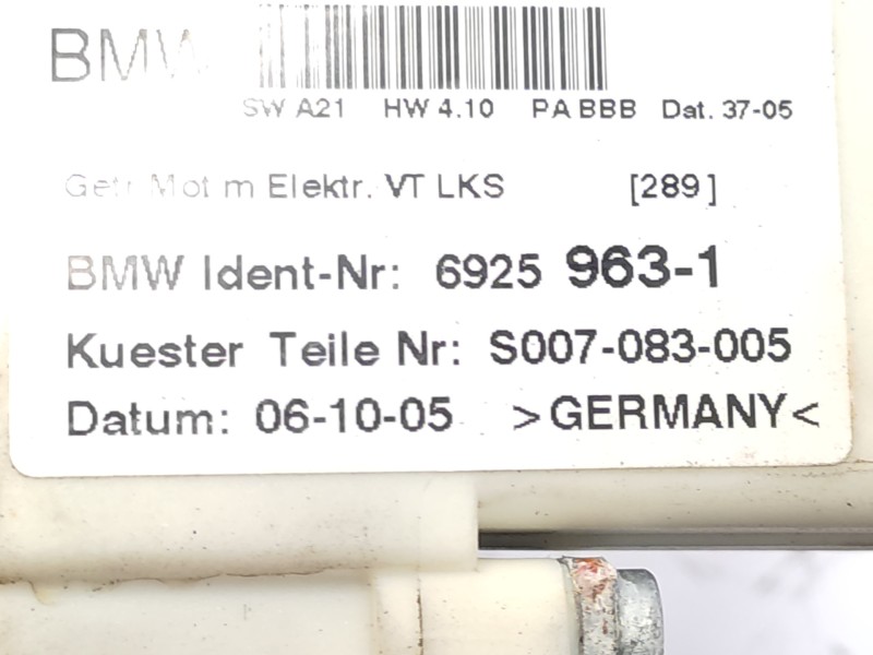 Recambio de elevalunas delantero izquierdo para bmw x3 (e83) 2.0d referencia OEM IAM 51333448249  