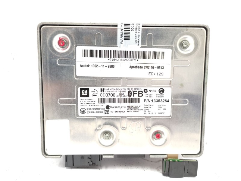 Modulo Electronico 13353284  - Opel Zafira Tourer C (p12) 2.0 Cdti (75) 4