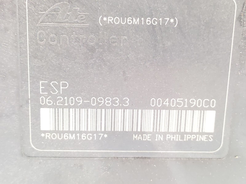 Abs Bby3437az 6n612c405ea 06210207094 - Mazda 3 Berlina (bk) 2.0 Diesel Cat 8
