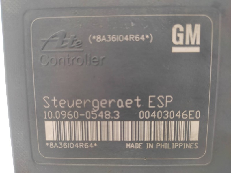 Abs 13213610 10020602064 10096005483 Ate - Opel Astra Gtc Sport 3