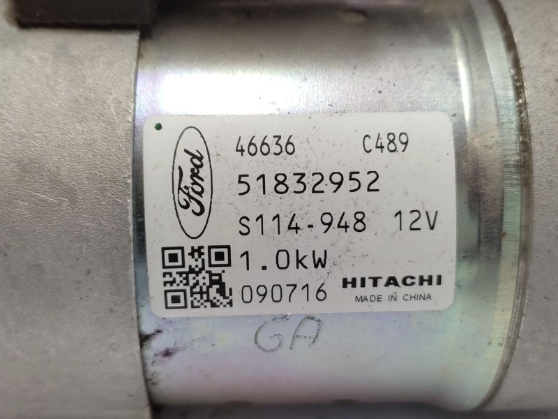 Motor Arranque 51832952 1726802  - Ford Ka (ru8) 1.2 5