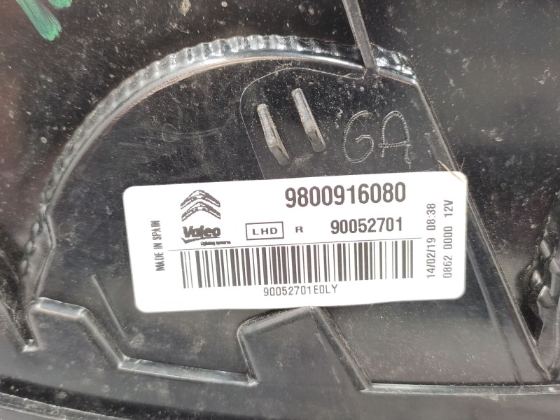 Piloto Trasero Derecho 9800916080  - Citroën C4 Cactus 1.2 Vti 82 4